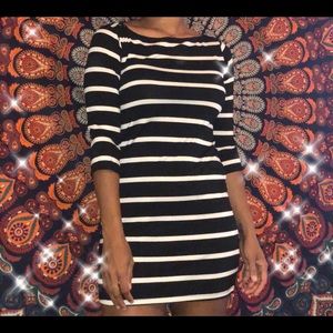 Stripped t-shirt dress